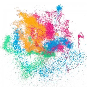 Saor in aisce Samplach Páirtí Colorful Crazy Staring tSín Monaróir