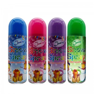 Páirtí Maisiú Páirtí Mórdhíola Monarcha Spraeáil Sneachta Foam le haghaidh Ceiliúrtha